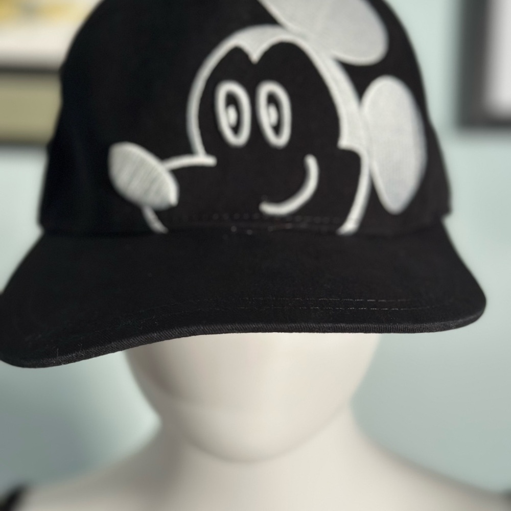 Black Cap with Cartoon Character Design